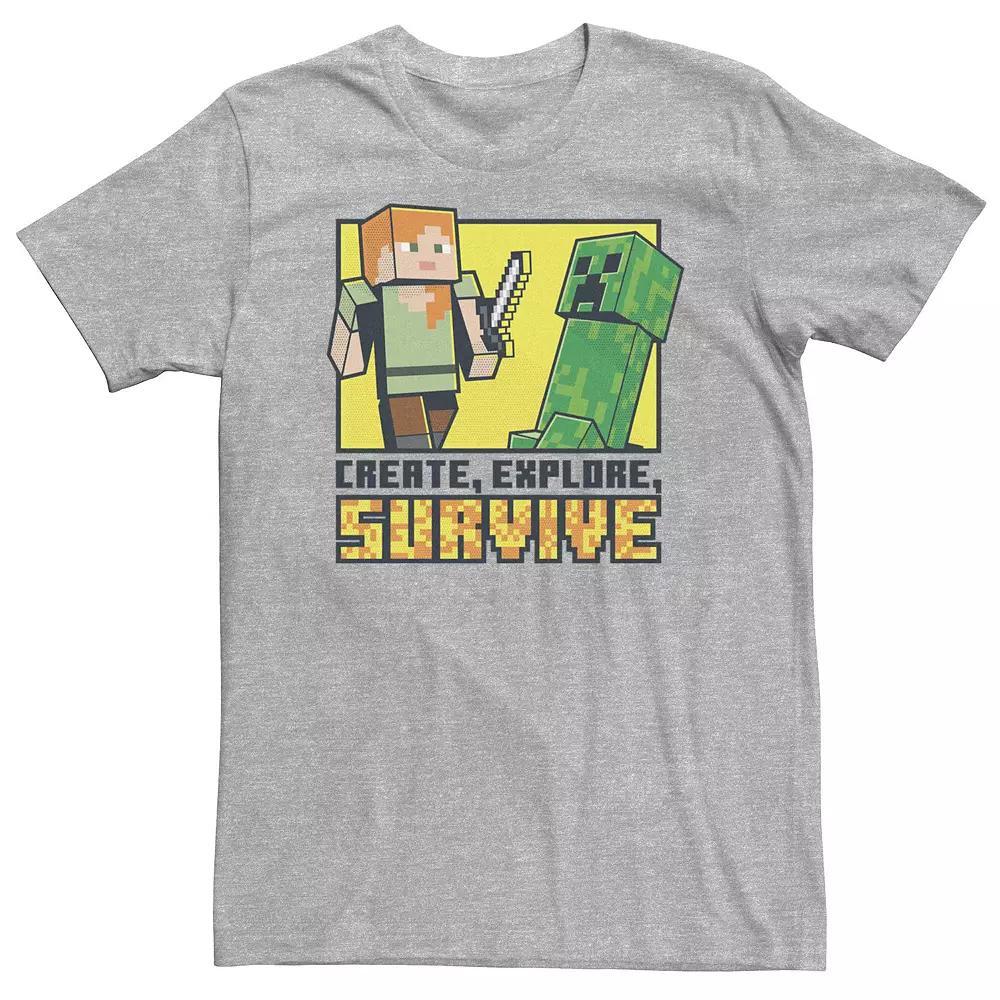 Big & Tall Minecraft "Create, Explore, Survive" Portrait Tee, Boy's,  Product Image