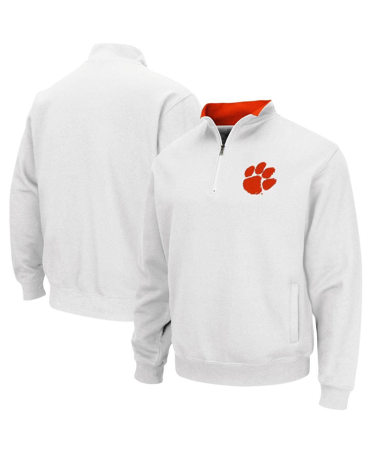 Mens White Clemson Tigers Tortugas Logo Quarter-Zip Pullover Jacket Product Image