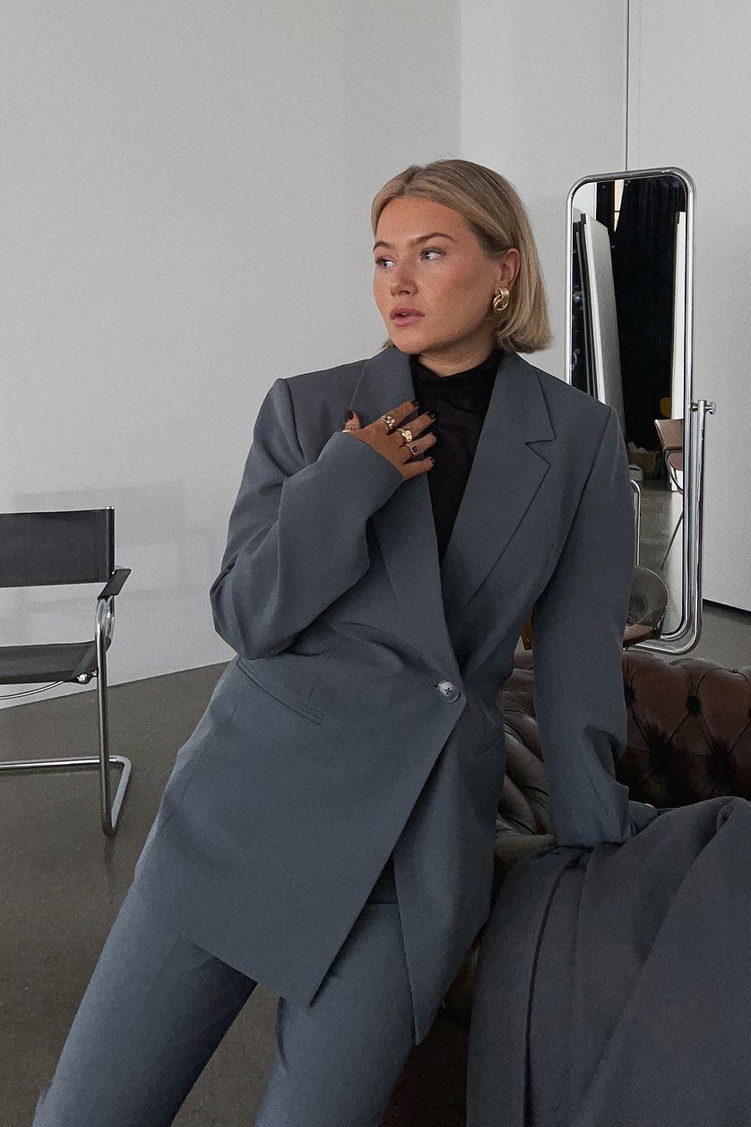 Fitted Overlap Blazer Product Image