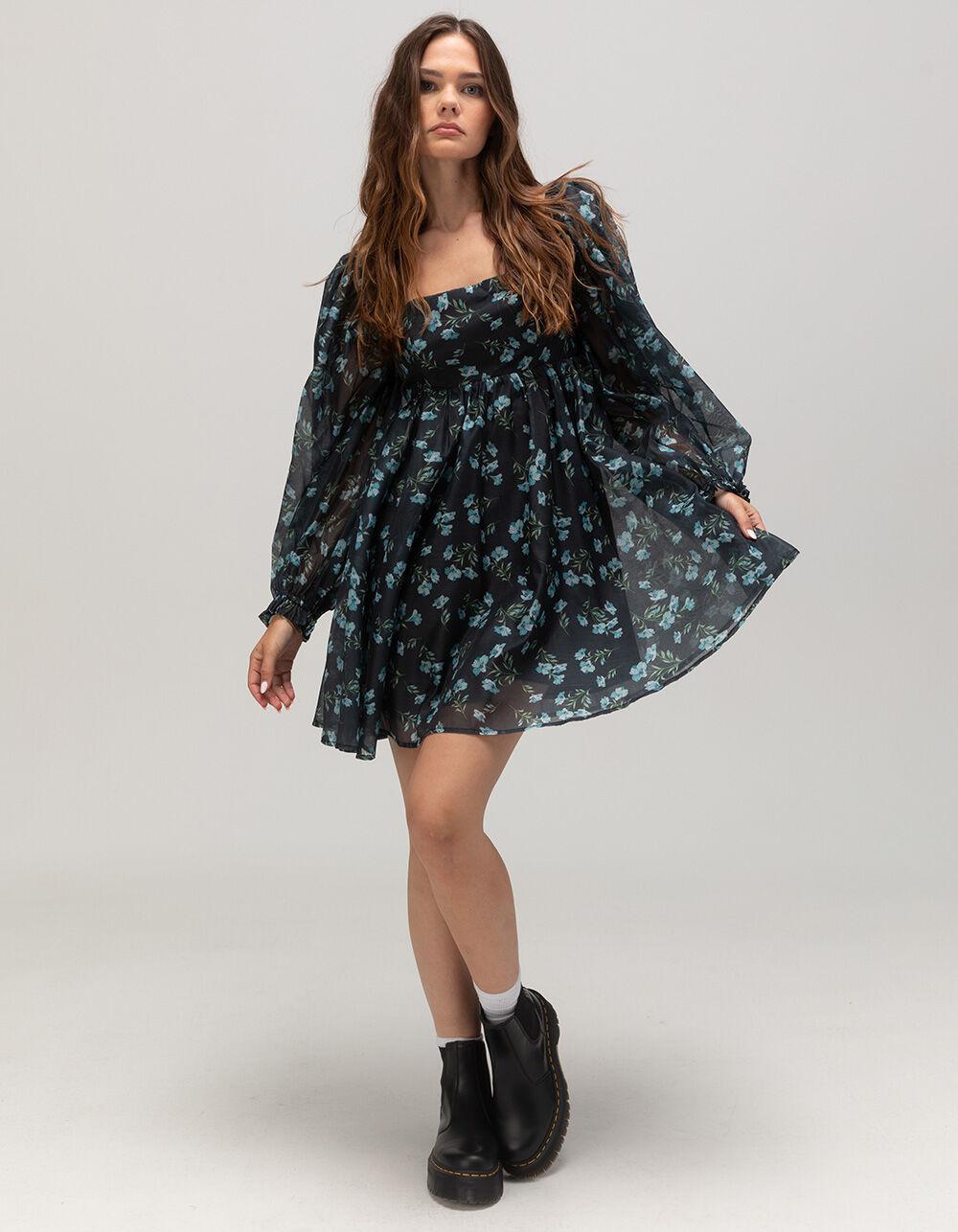 LULUS Floral Womens Babydoll Dress Product Image