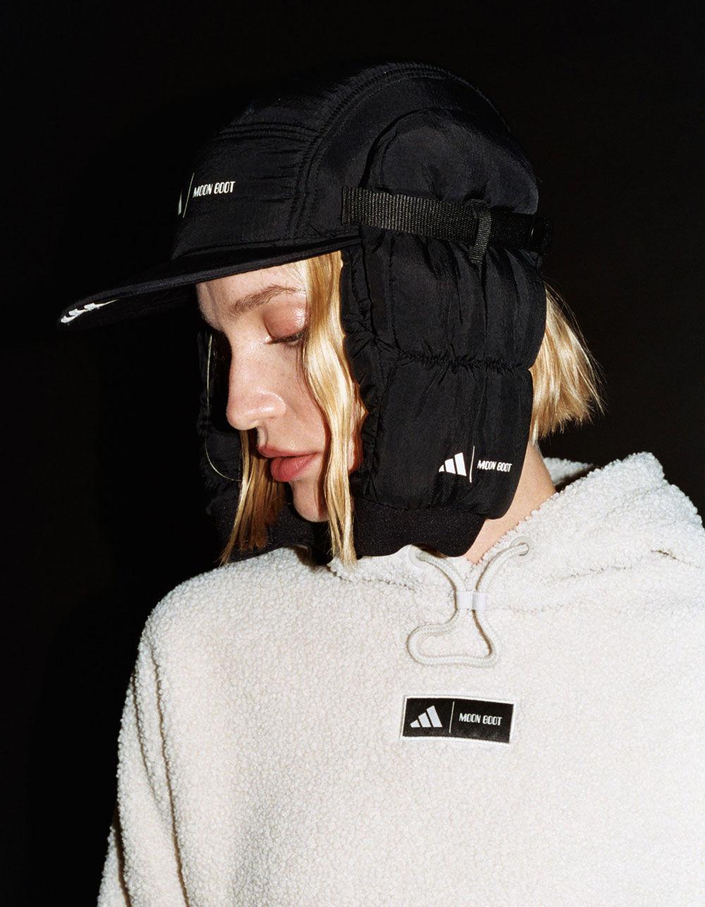 ADIDAS x MOON BOOT Cropped Womens Hoodie Product Image