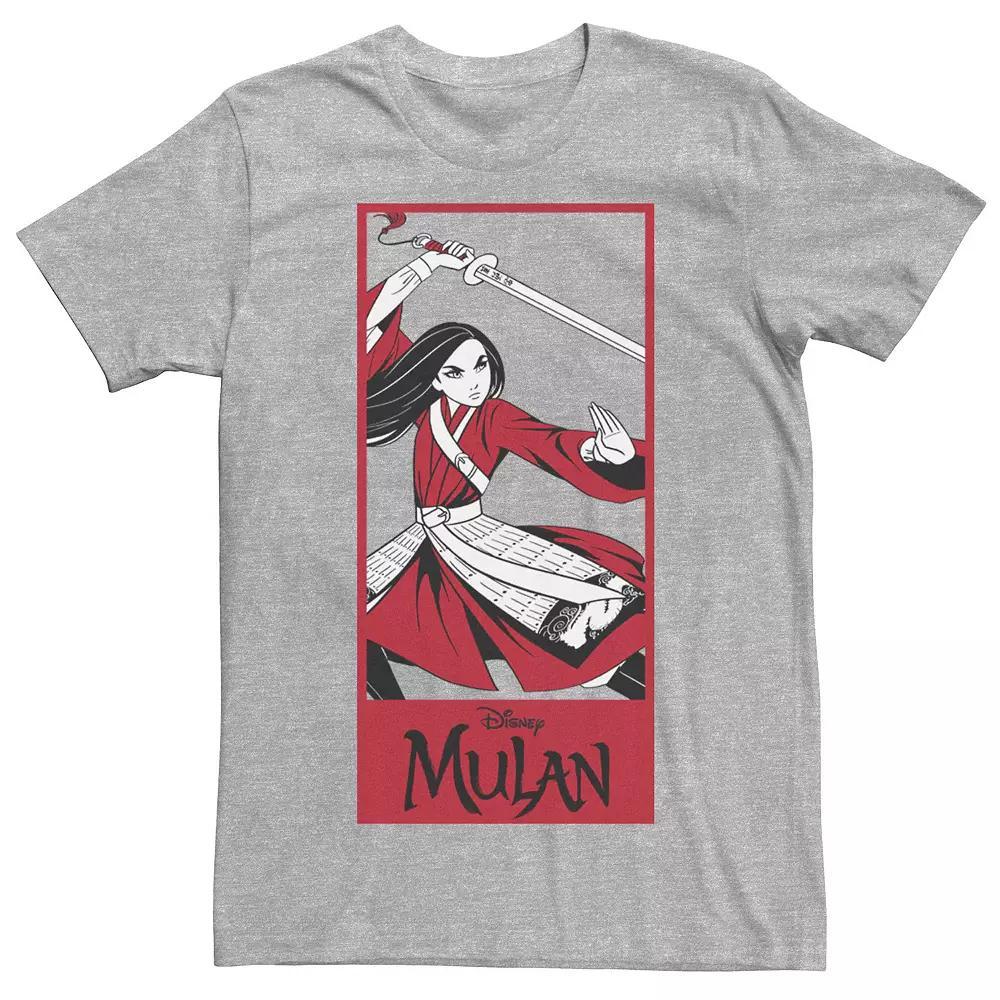 Disney's Mulan Action Pose Men's Panel Tee,  Product Image