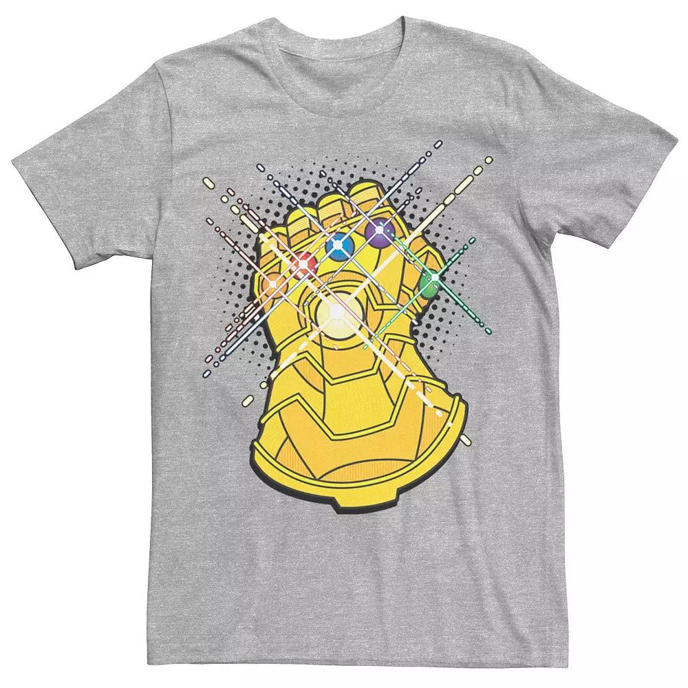 Men's Marvel Avengers Infinity Gauntlet Comic Style Tee, Size: Large, Athletic Grey Product Image