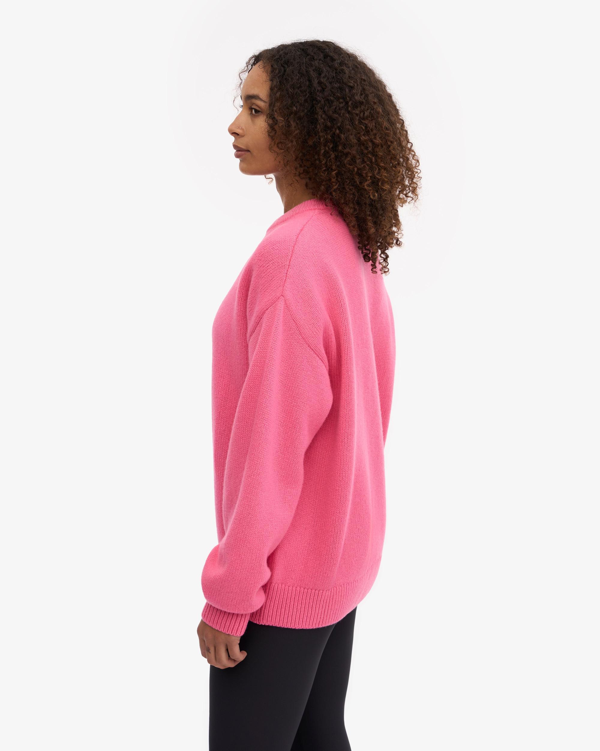 Oversized Merino Wool Crew - Emerald Green Product Image