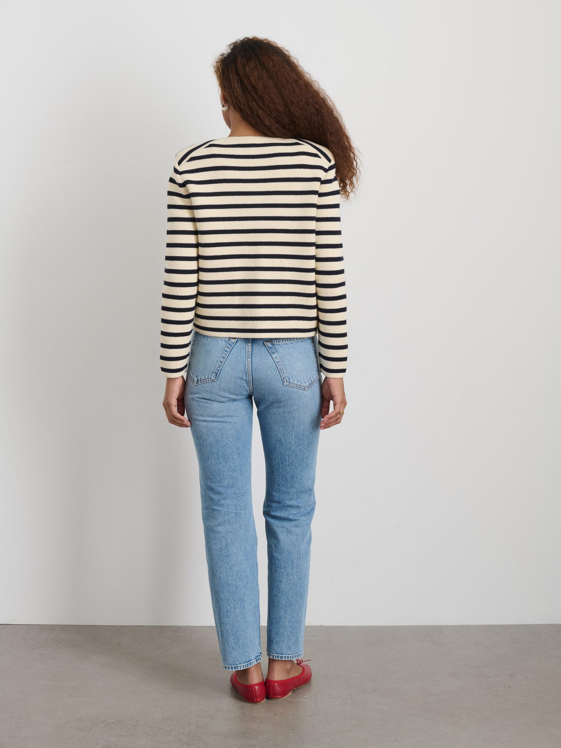 Paris Sweater Jacket in Stripe Product Image