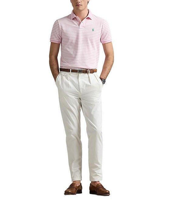 Polo Ralph Lauren Big & Tall Classic Fit Stripe Mesh Short Sleeve Polo Shirt Product Image