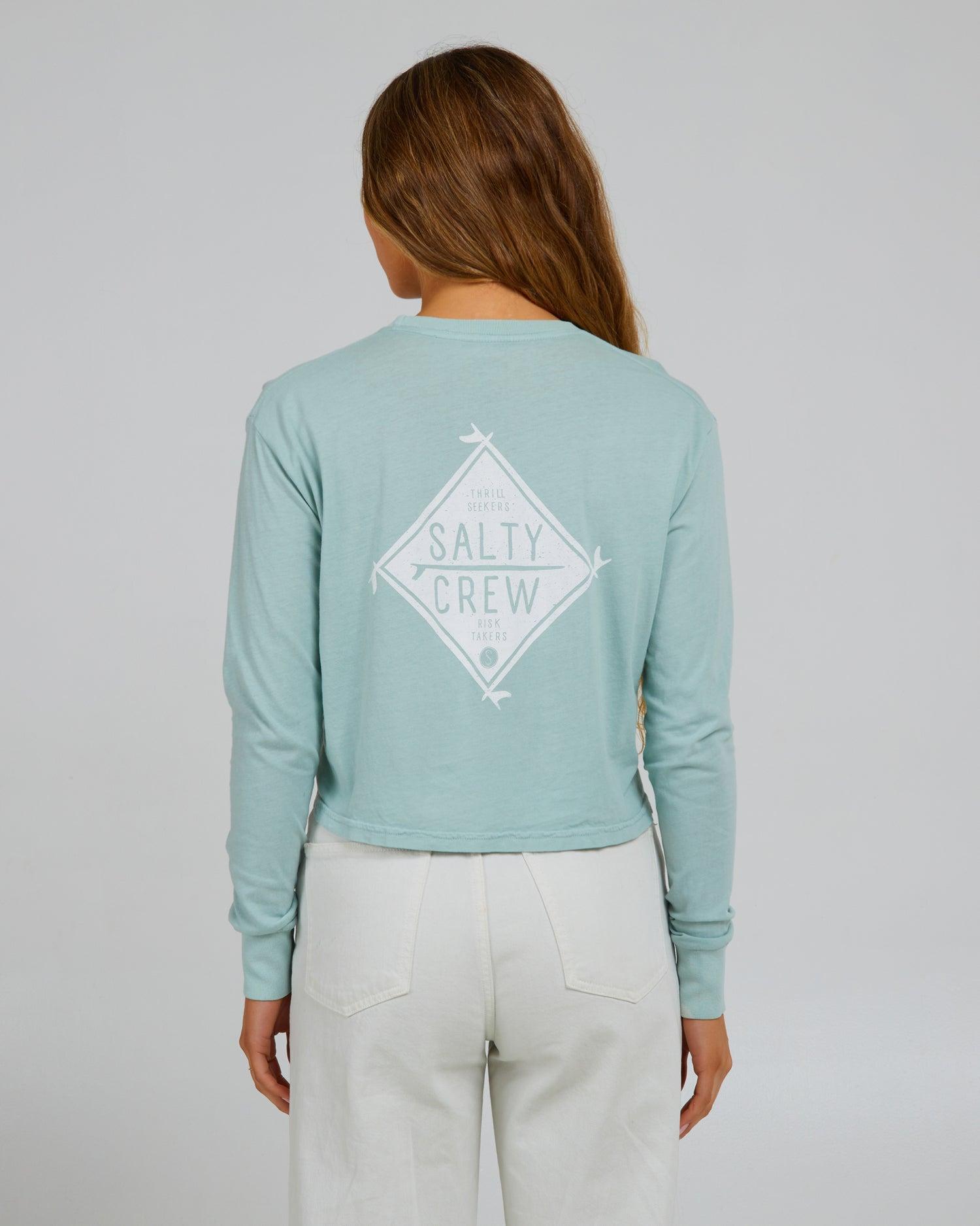 Board Meeting L/S Crop - Cloud Blue Product Image