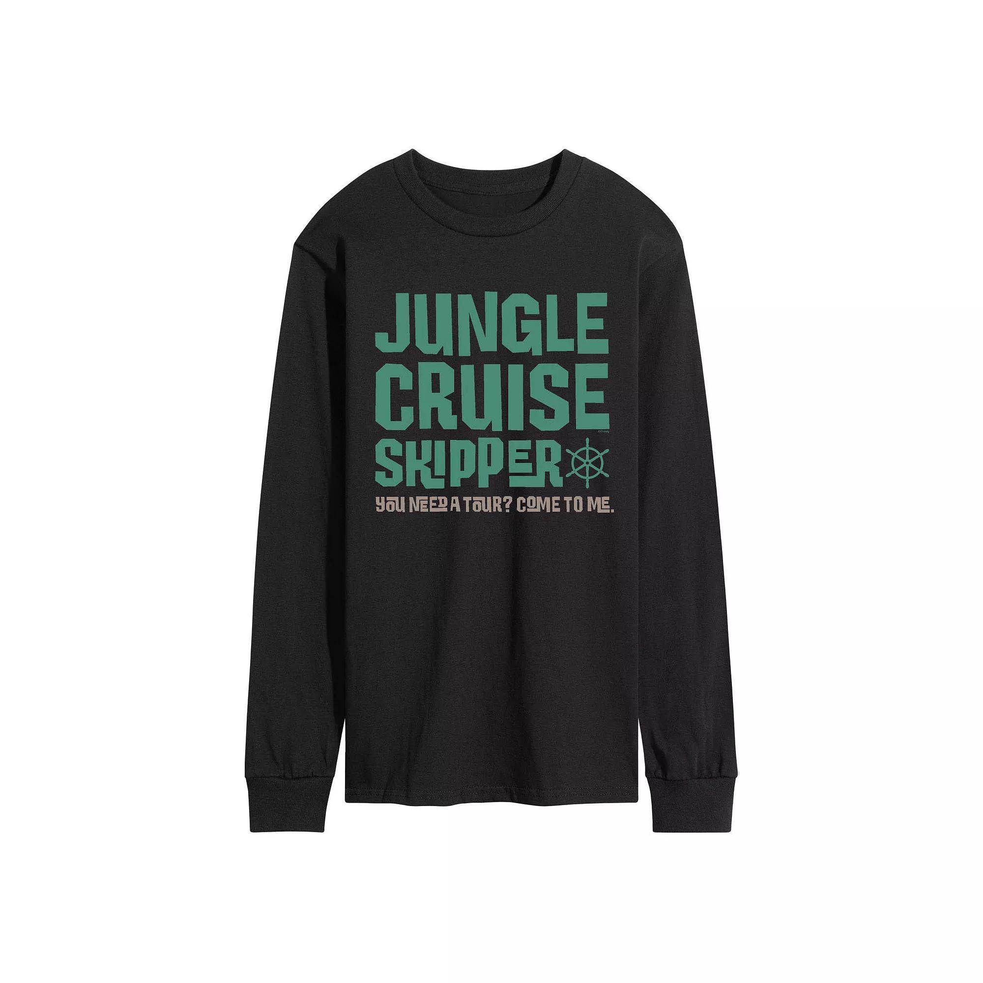 Disney's Jungle Cruise Men's Skipper Long Sleeve Graphic Tee, Size: Large, Black Product Image