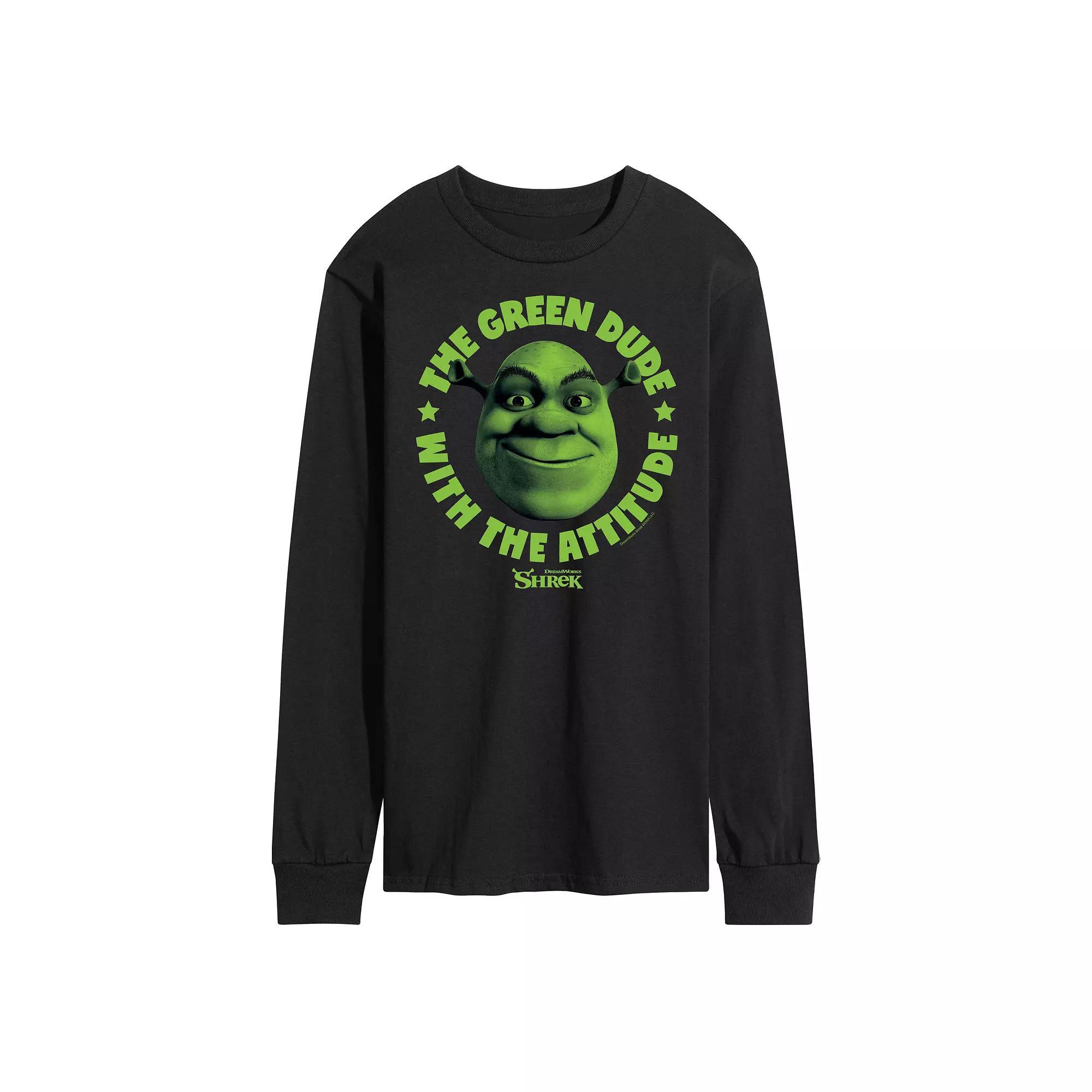 Men's Shrek Green Dude Tee, Size: XXL, Black Product Image