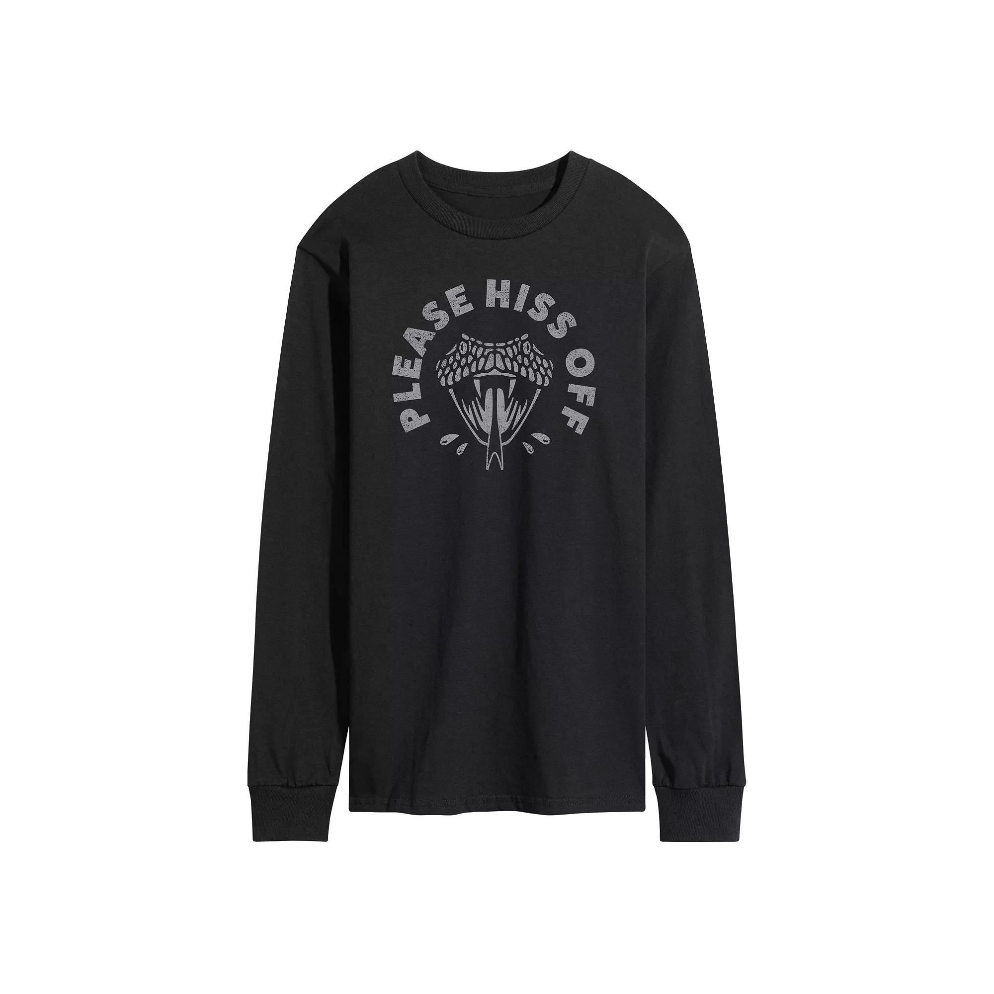 Men's Barbie™ The Movie Weird Barbie Long Sleeve Graphic Tee, Size: Small, Black Product Image