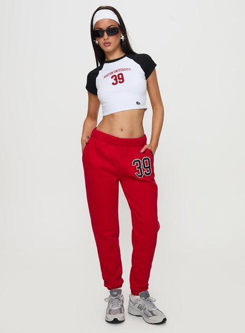 BU Sweatpants Red Product Image