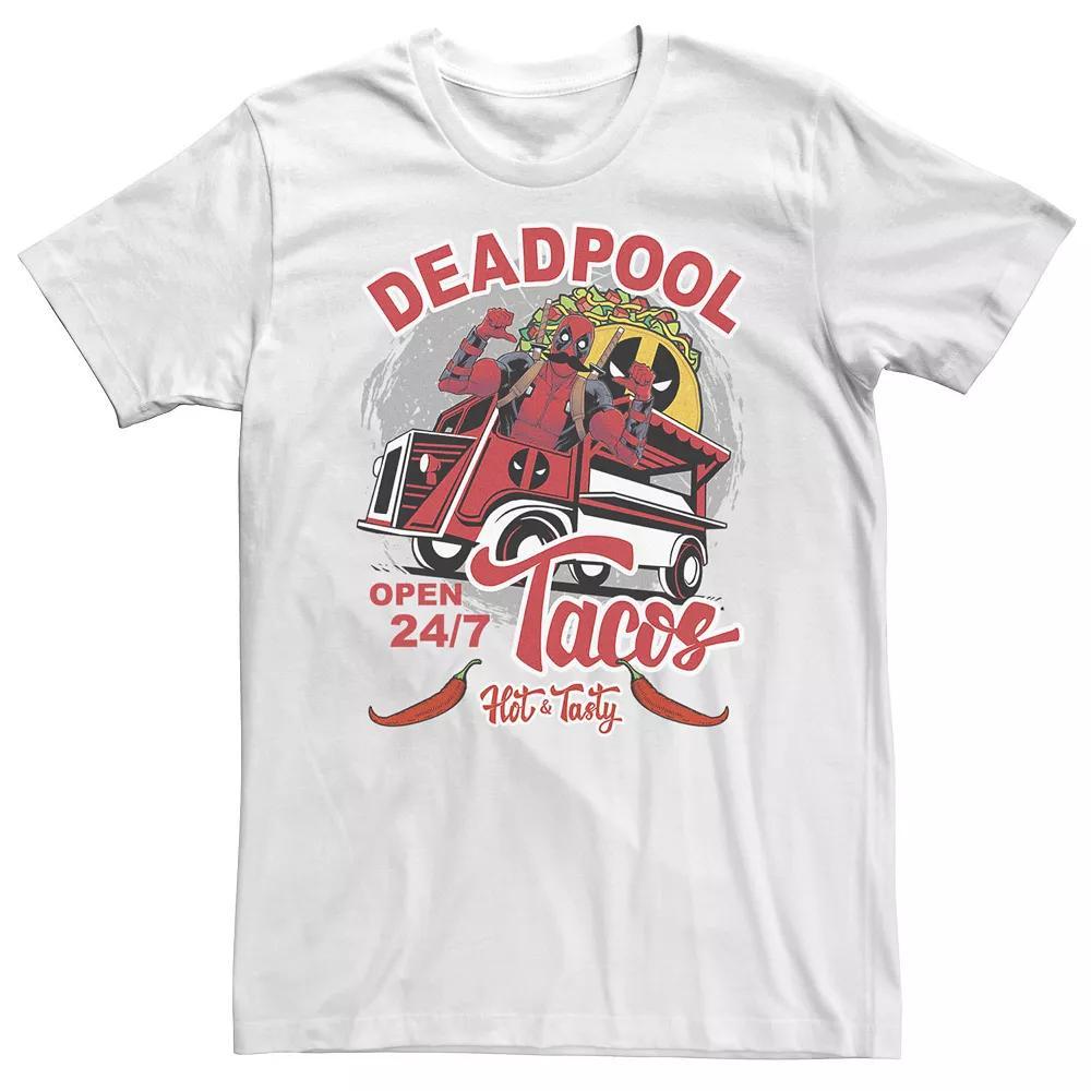 Big & Tall Marvel Deadpool Tacos Hot & Tasty Tee, Men's,  Product Image