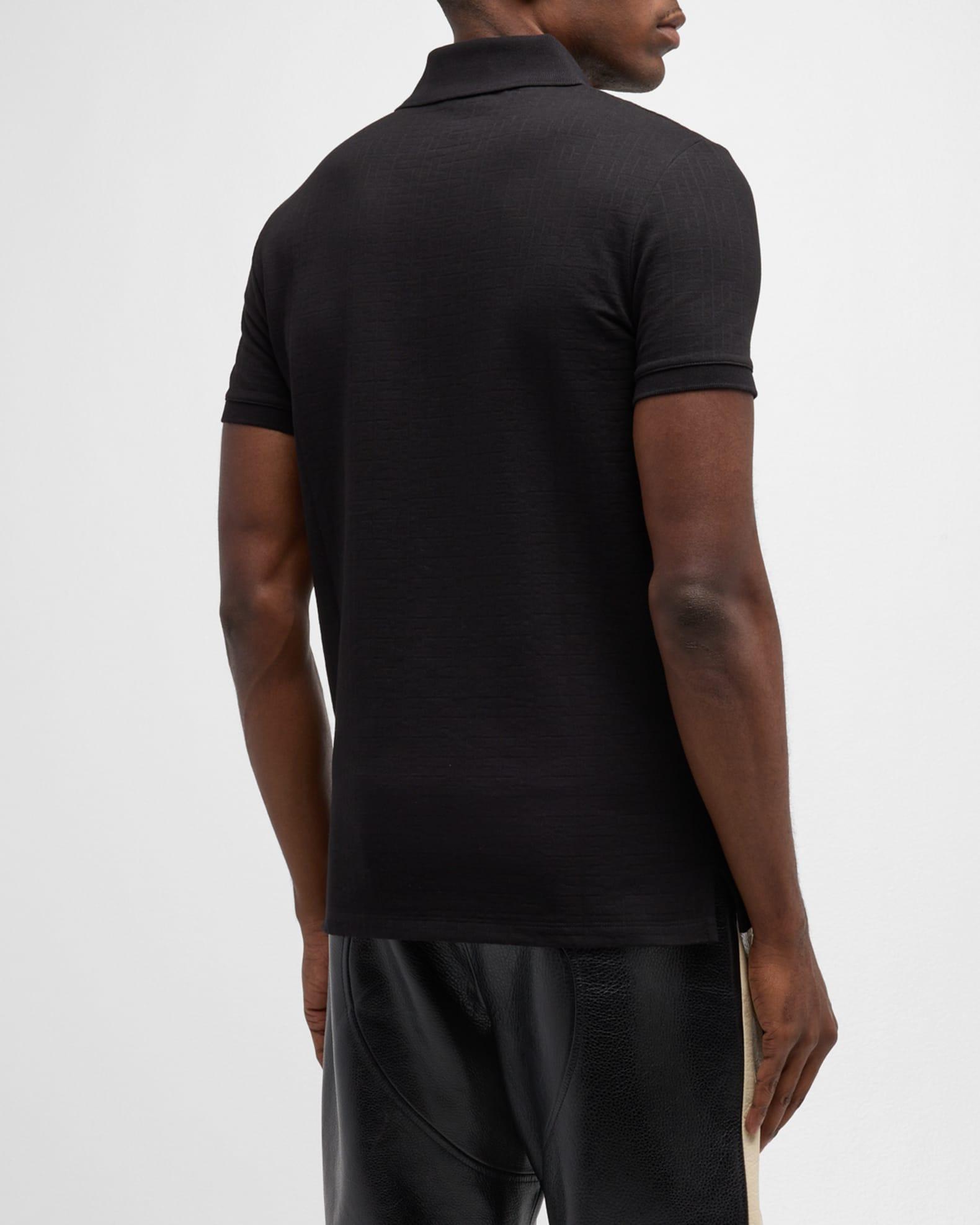 Men's Monogram Pique Polo Shirt Product Image