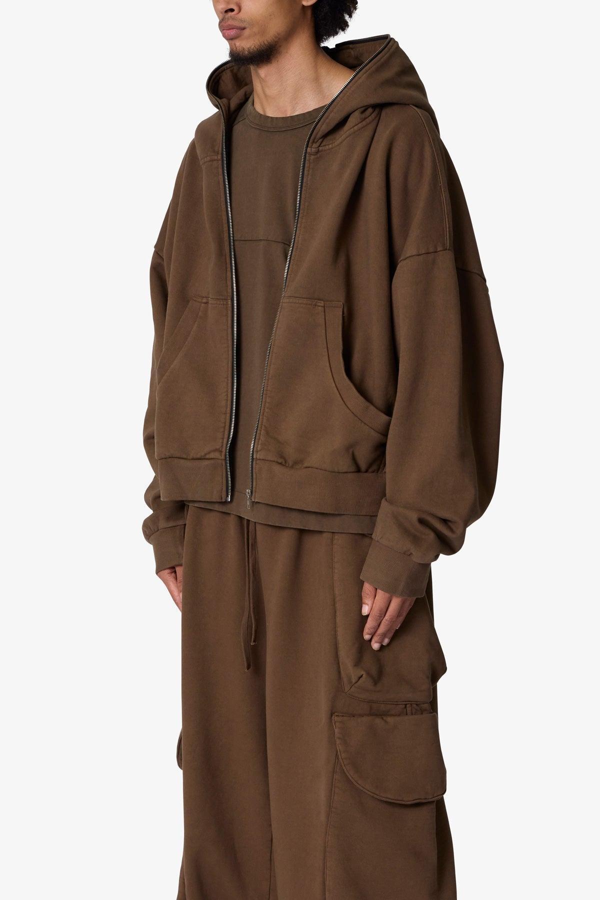 Full Zip Hoodie - Olive Product Image