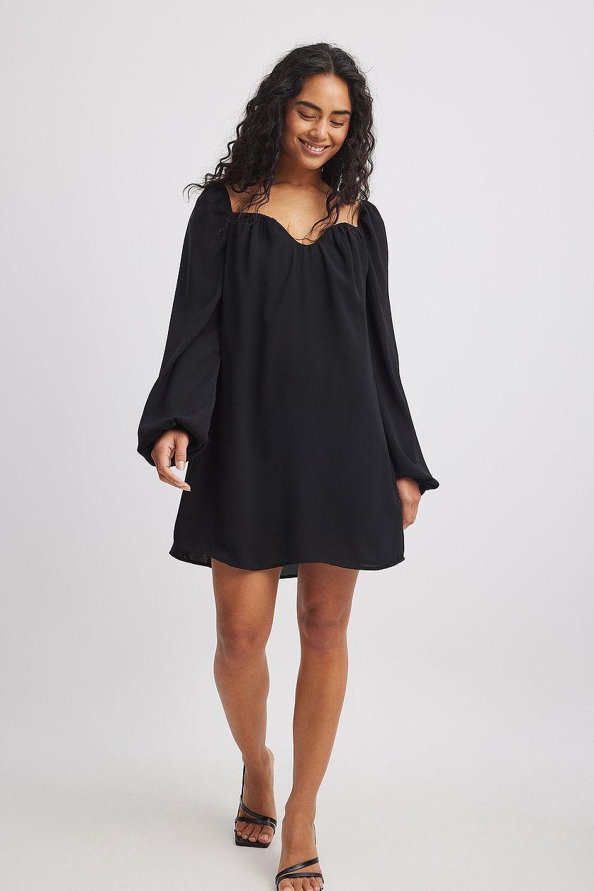 Sweetheart Neckline Mini Dress Product Image