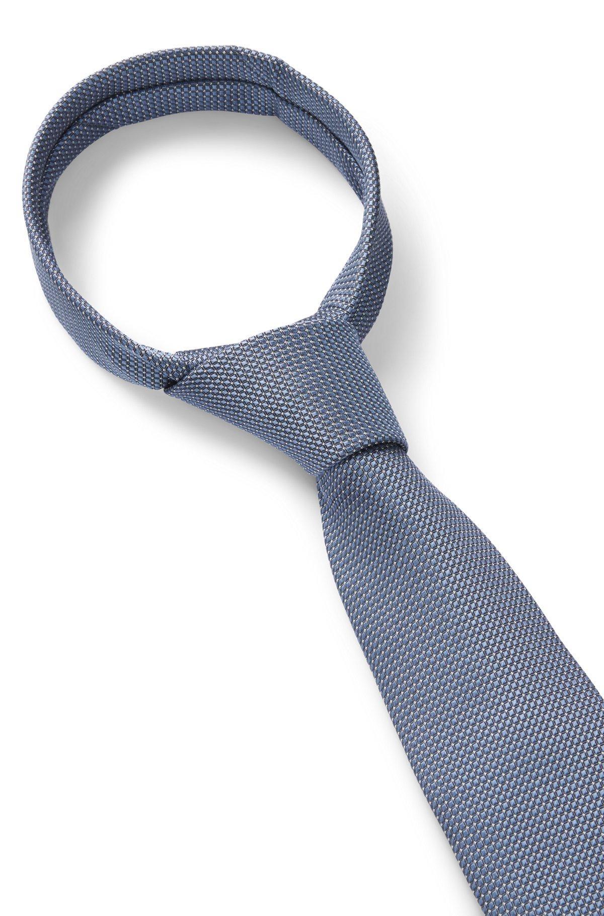 Silk-blend tie with jacquard pattern Product Image