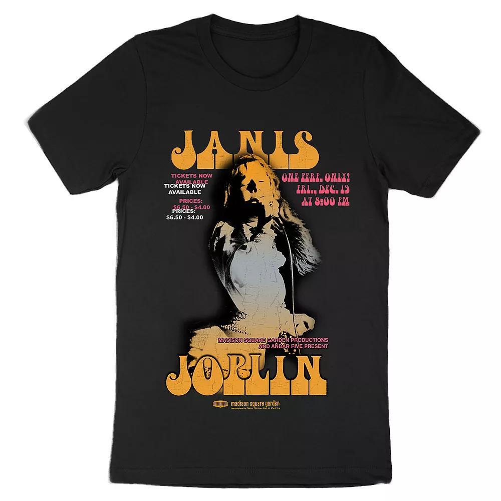 Men's Janis Joplin Tee, Size: Large, Black Product Image