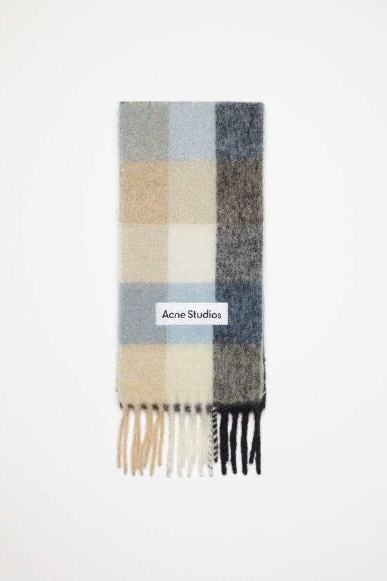 Mohair checked scarf Product Image