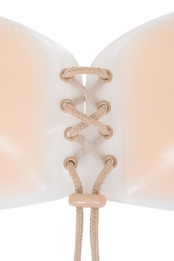 Silicon Push Up Invisible Bra - Beige Product Image