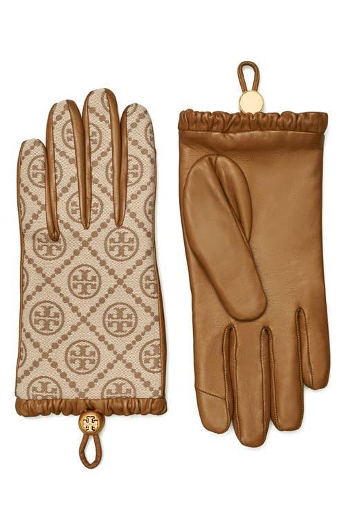 Womens T Monogram Toggle Gloves Product Image