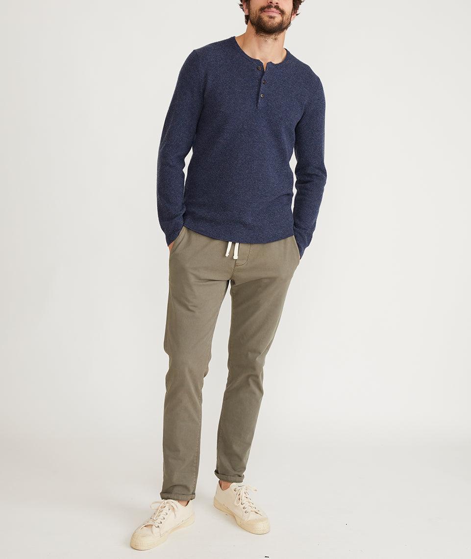 Merino Blend Sweater Henley Product Image