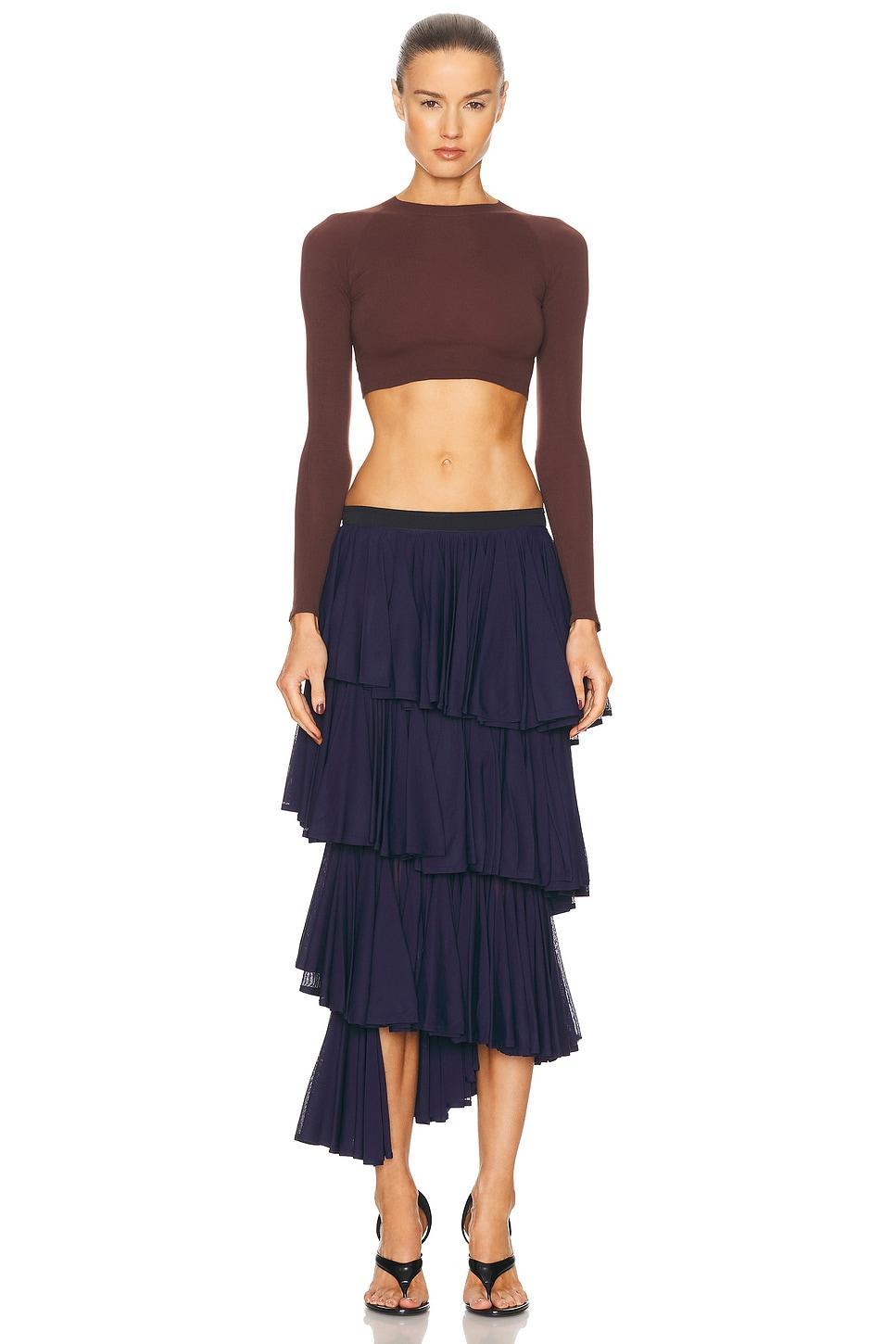 Long Sleeve Crop Top Product Image