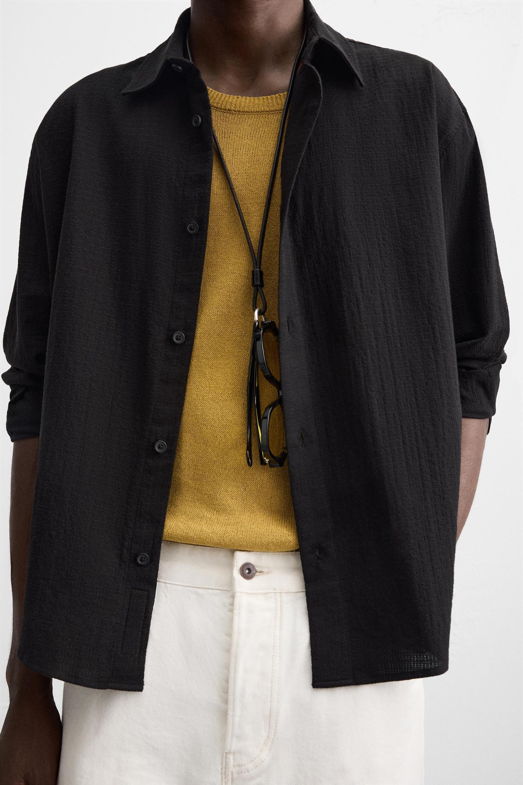 TEXTURED JACQUARD SHIRT Product Image