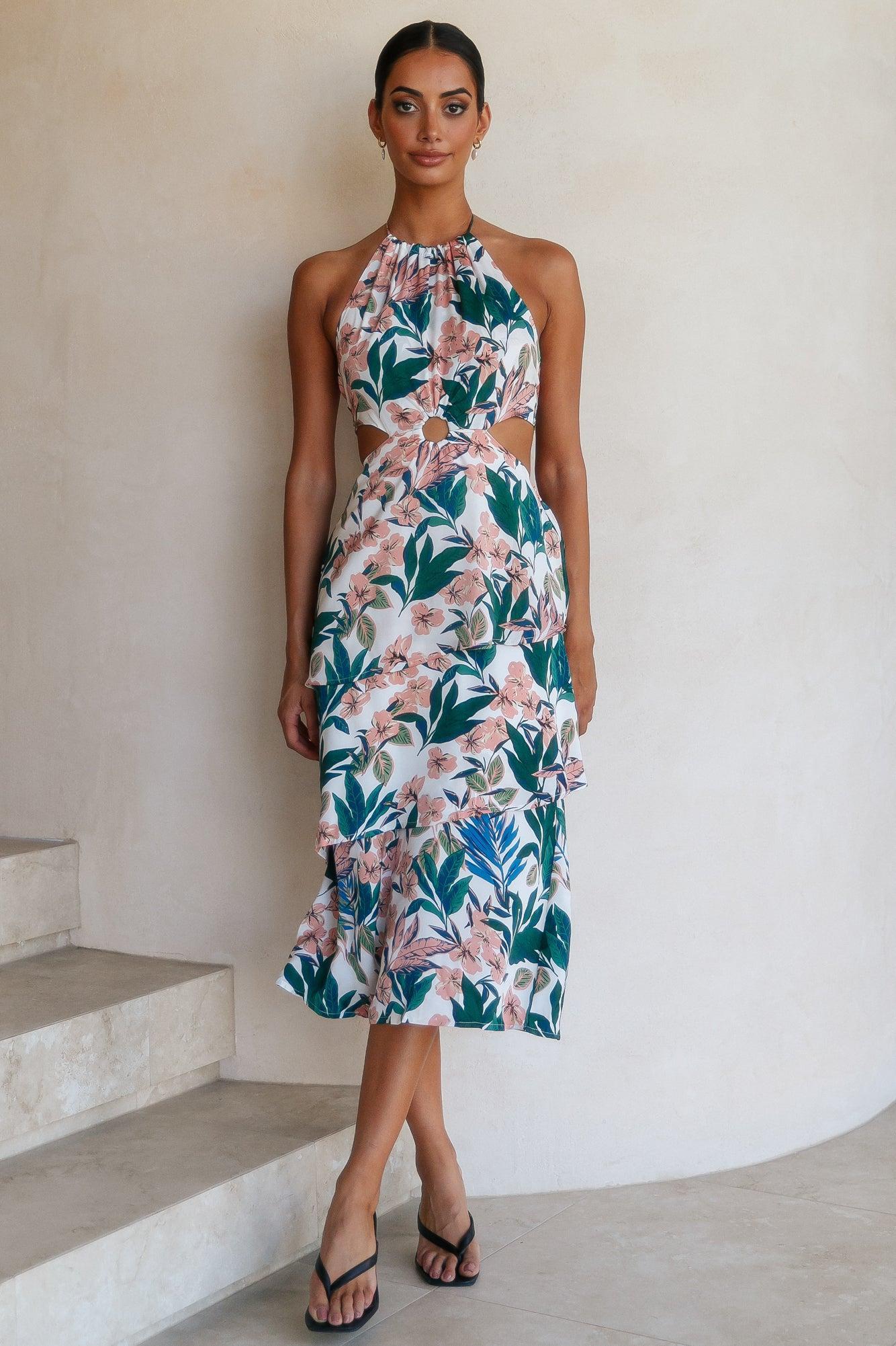 Flowing By Maxi Dress Floral Product Image