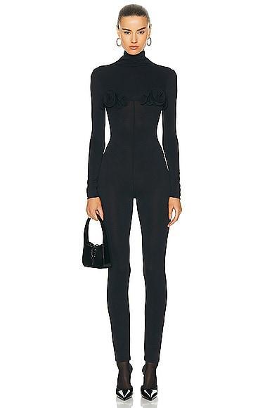 Magda Butrym Long Sleeve Jumpsuit Black. (also in 36, 38). Product Image