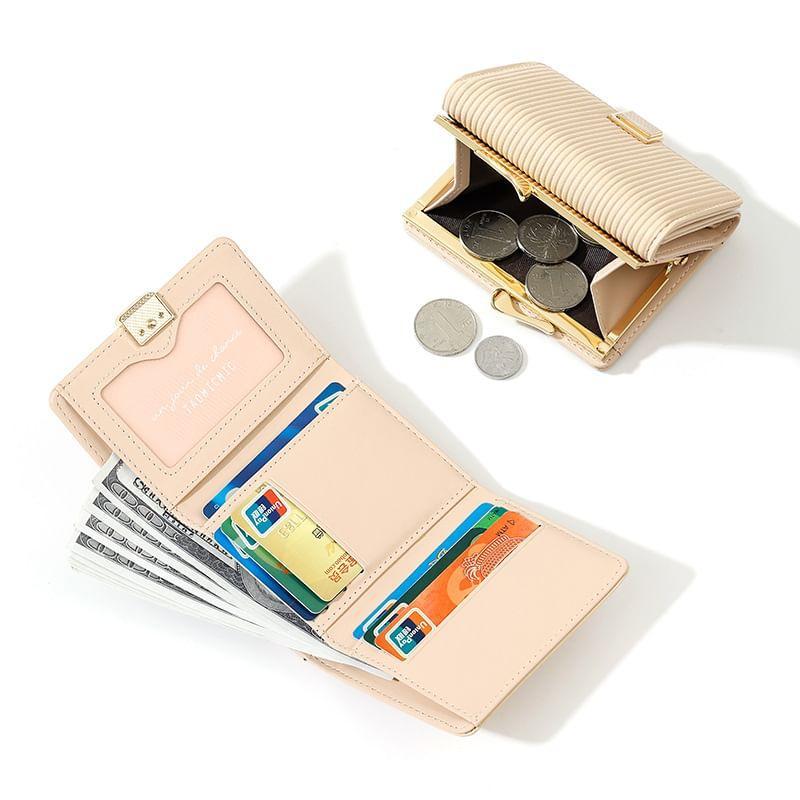 Faux Leather Short Wallet Product Image