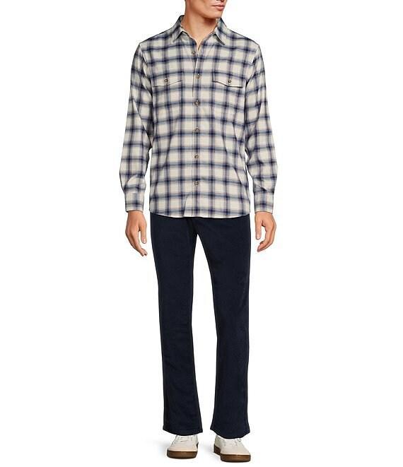 Rowm Long Sleeve Jaspe Medium Plaid Button Down Shirt Product Image