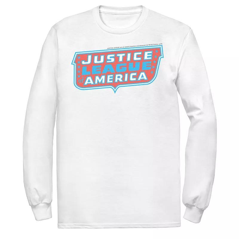 Men's DC Comics Justice League of America Text Poster Logo Tee,  Product Image