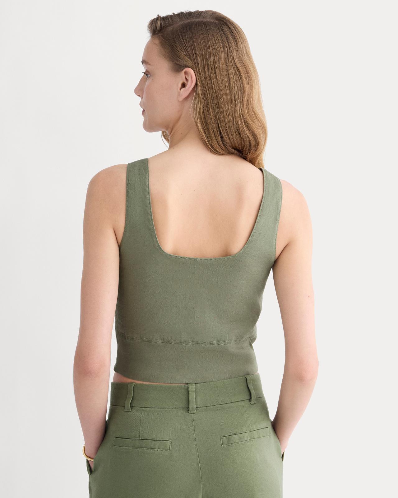 Womens Square Tank in Stretch Linen by Everlane Product Image