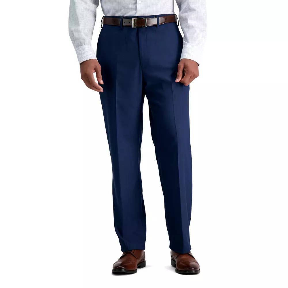 Men's J.M. Haggar® Premium Classic-Fit Flat-Front Stretch Suit Pants, Size: 38X29, Blue Weave Product Image