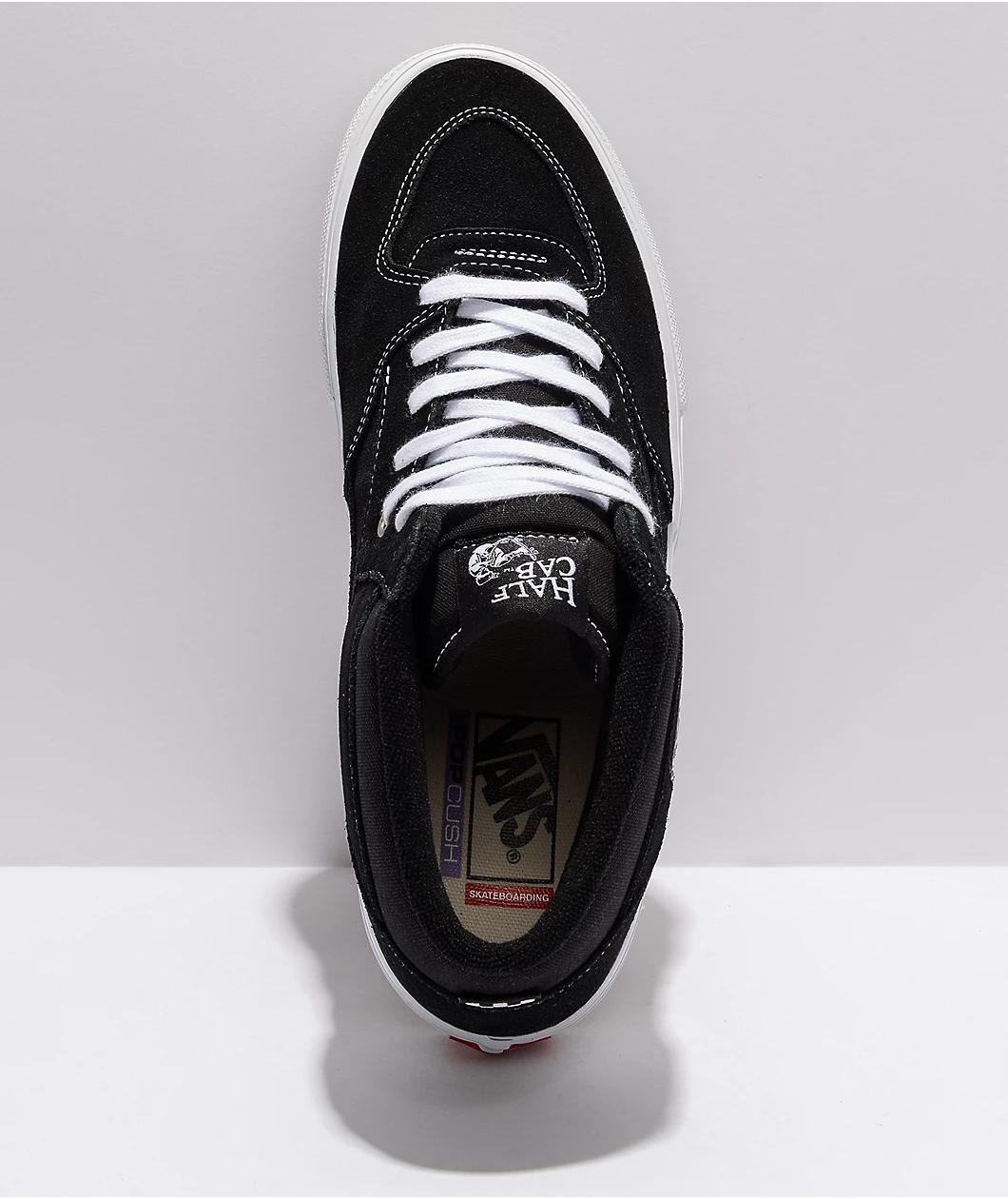 Vans Skate Half Cab Black & White Skate Shoes Product Image