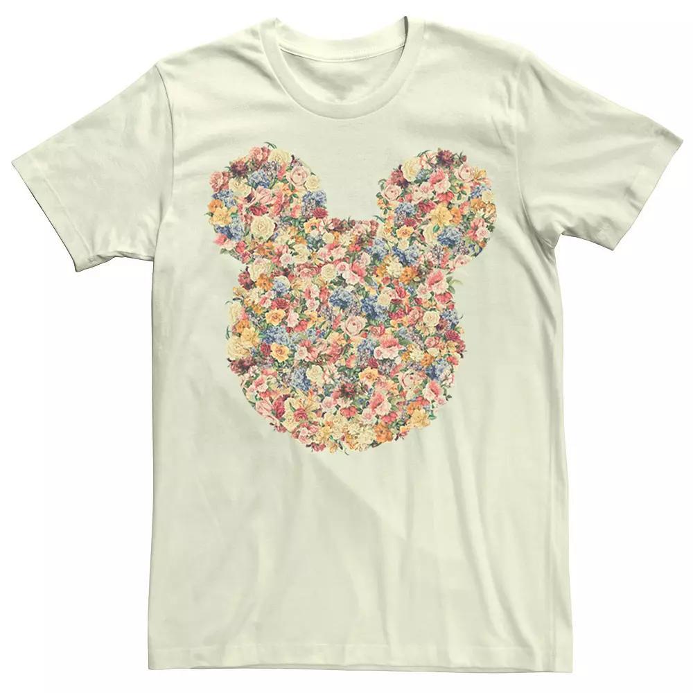 Disney's Mickey And Friends Mickey Mouse Men's Floral Fill Tee,  Product Image