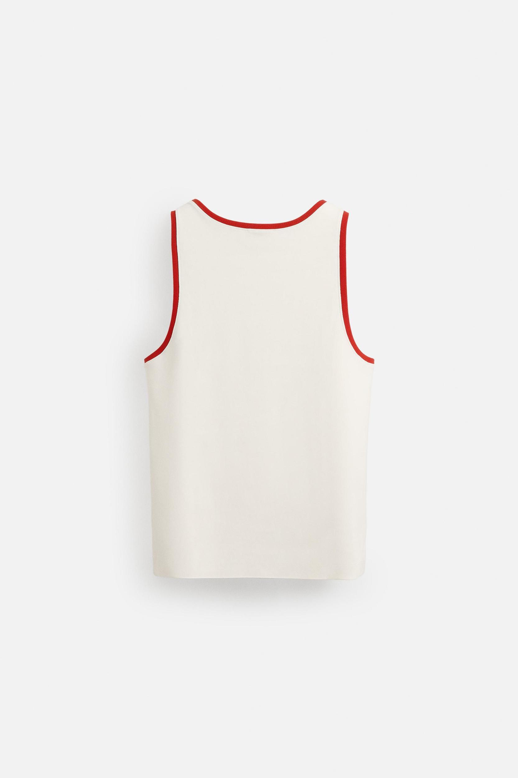 CONTRAST RIB TANK TOP Product Image