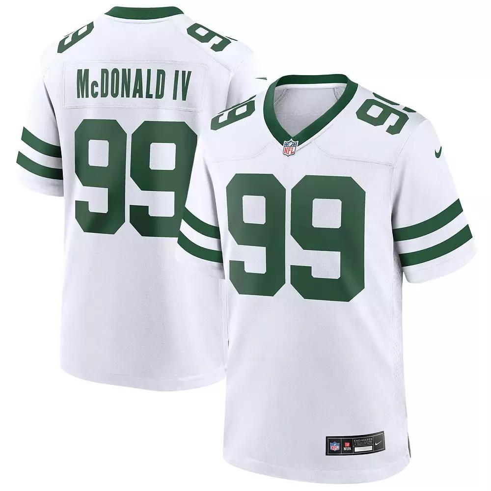 Men&#x27;s Nike Will McDonald IV Legacy White New York Jets Game Jersey, Size: 3XL Product Image