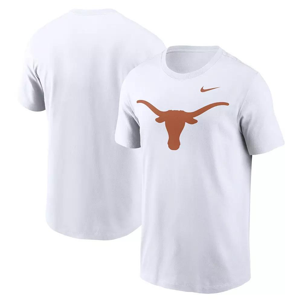 Men's Nike White Texas Longhorns Primetime Evergreen Logo T-Shirt, Size: Large Product Image