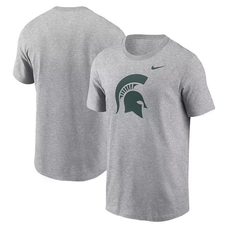 Men's Nike Heather Gray Michigan State Spartans Primetime Evergreen Logo T-Shirt, Size: 2XL, Grey Product Image