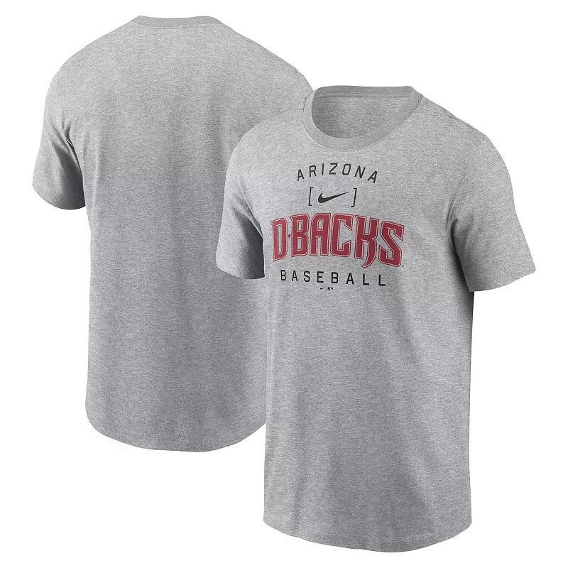 Men's Nike Heather Gray Miami Marlins Home Team Athletic Arch T-Shirt,  Product Image