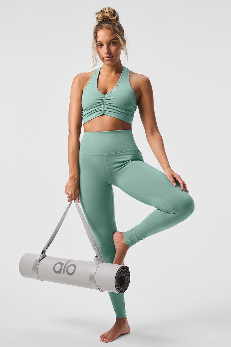 High-Waist Airbrush Legging - Botanical Green Product Image