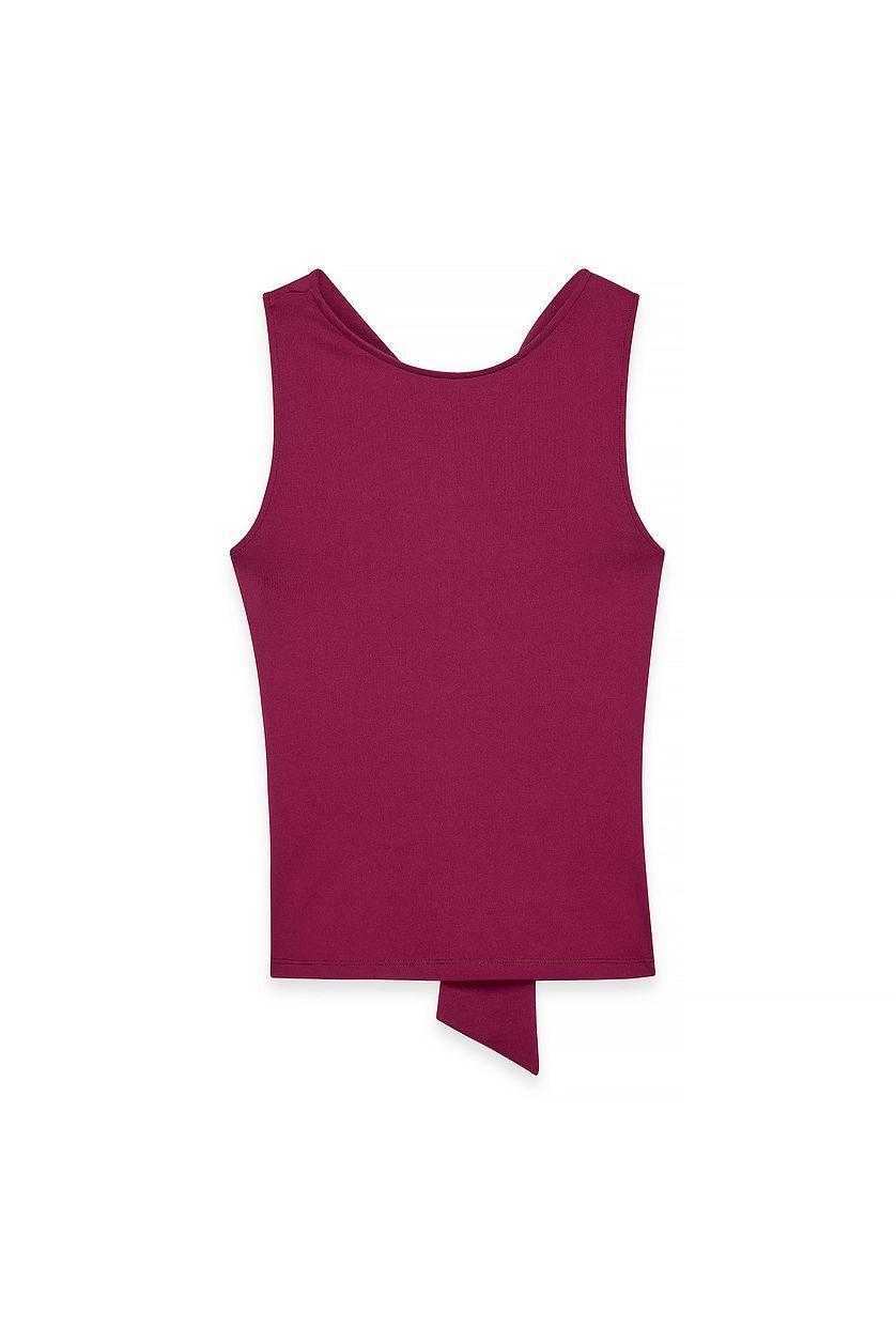 Back Detail Top Burgundy Product Image