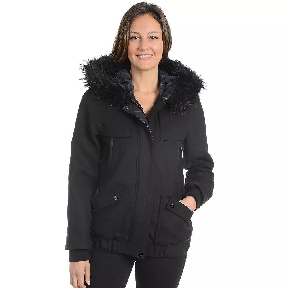 Women's Fleet Street Hooded Wool Blend Jacket,  Product Image