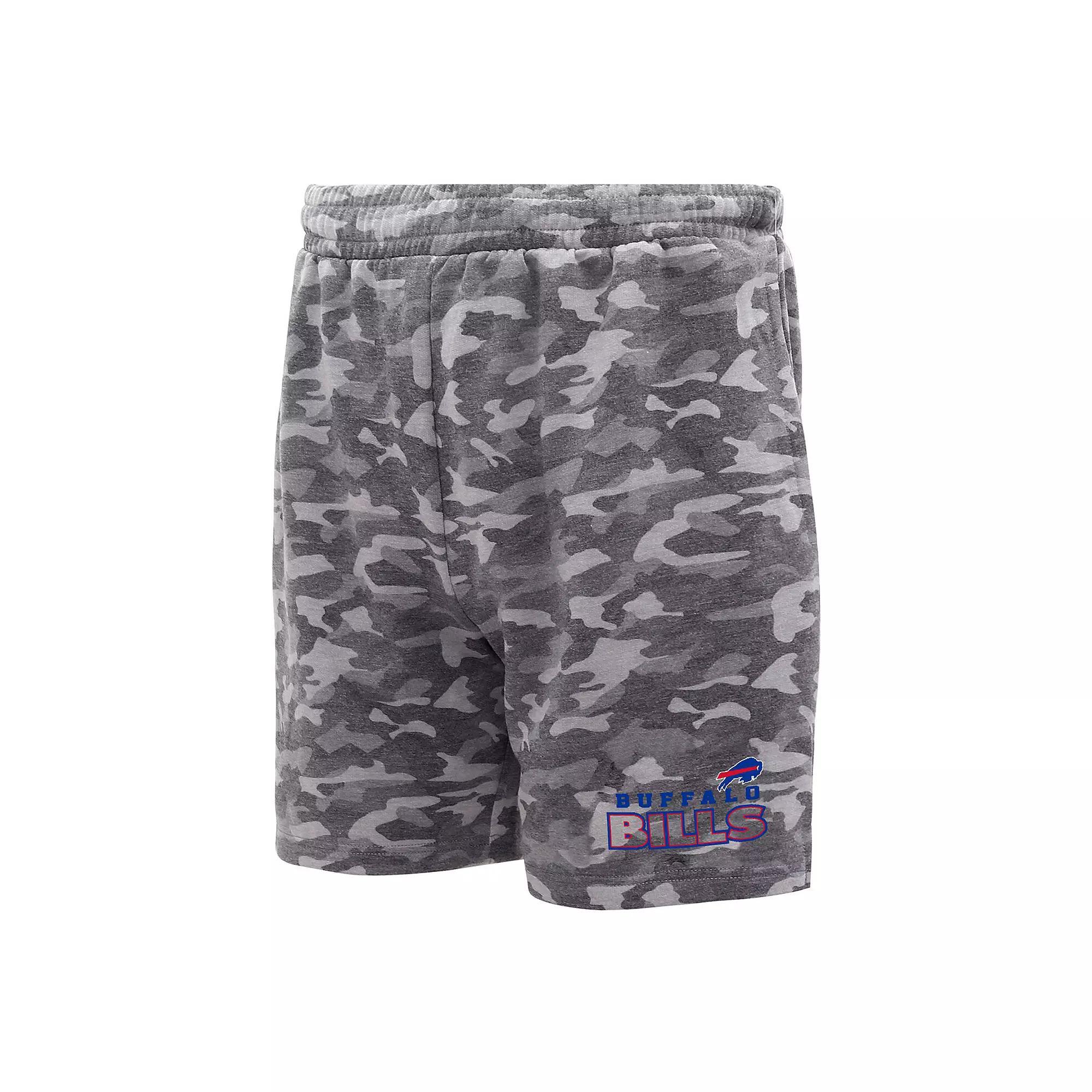 Men's Concepts Sport Charcoal Buffalo Bills Biscayne Camo Shorts,  Product Image