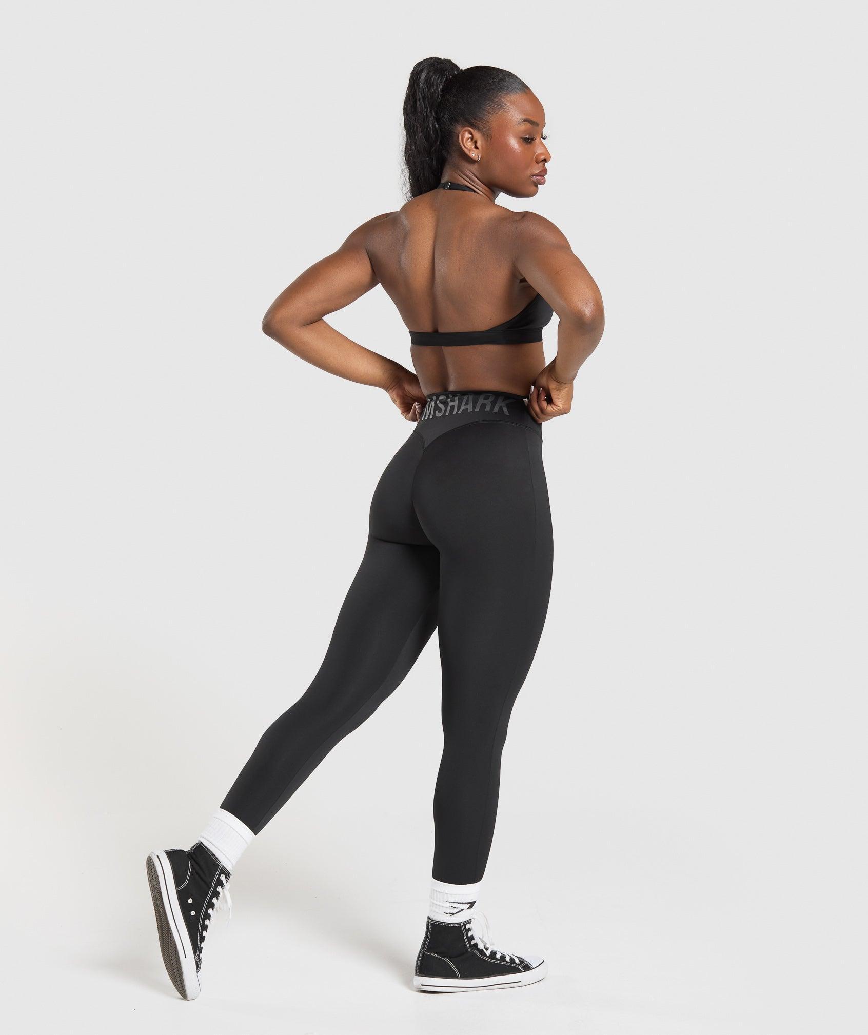 Gymshark Gymshark Wordmark Graphic Leggings - Black Female Product Image