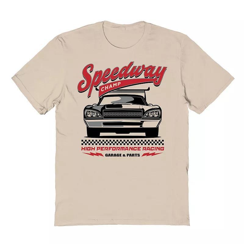 Men's Speedway Champ Graphic Tee, Size: XL, Brown Product Image