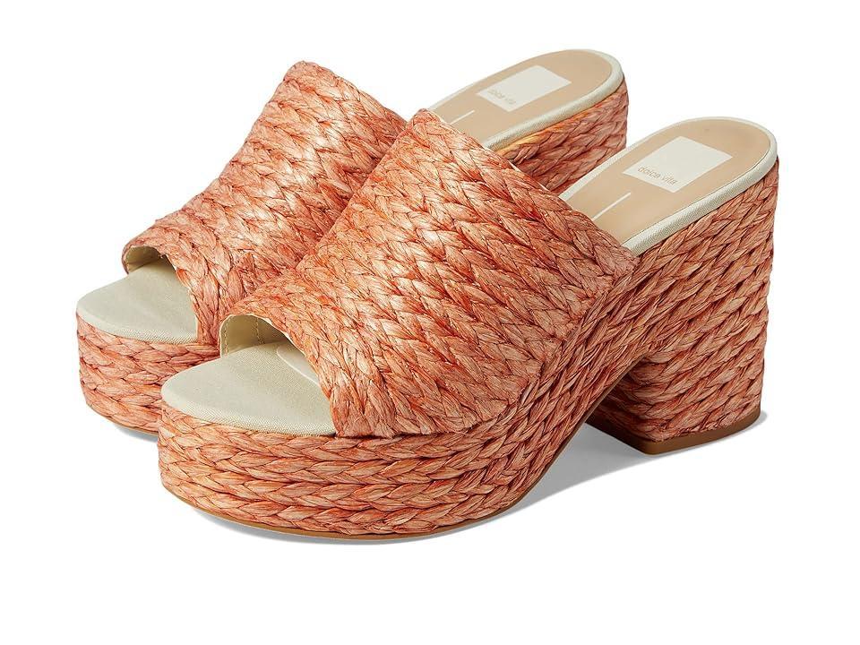 Dolce Vita Elora (Orange Raffia) Women's Shoes Product Image