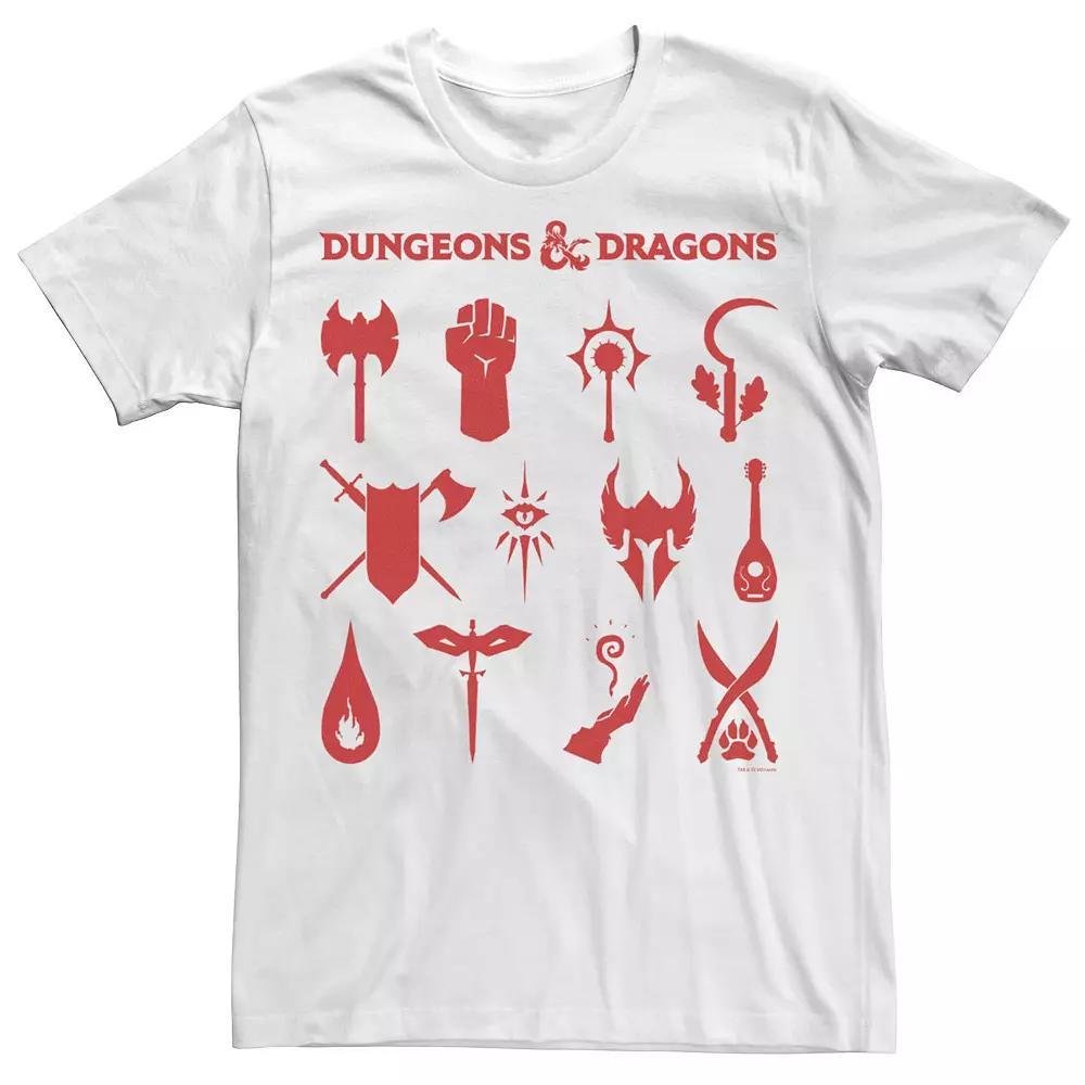 Mens Dungeons And Dragons Classes Icons Tee Product Image