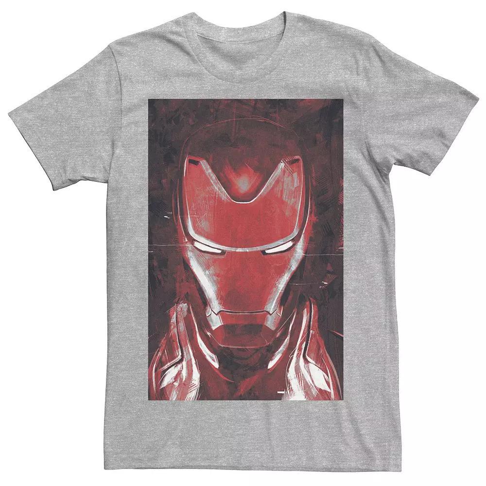 Men's Marvel Avengers Endgame Red Iron Man Portrait Graphic Tee, Size: XXL, Athletic Grey Product Image